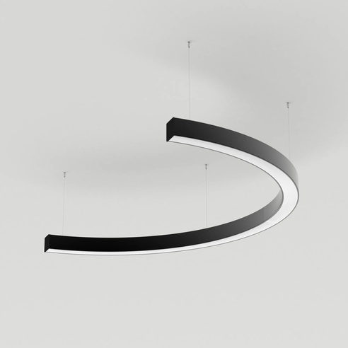 Светильник SP-LINE-HANG-ARC-C3535-D800-28W Warm3000 (BLACK, 230V) (Arlight, Металл)