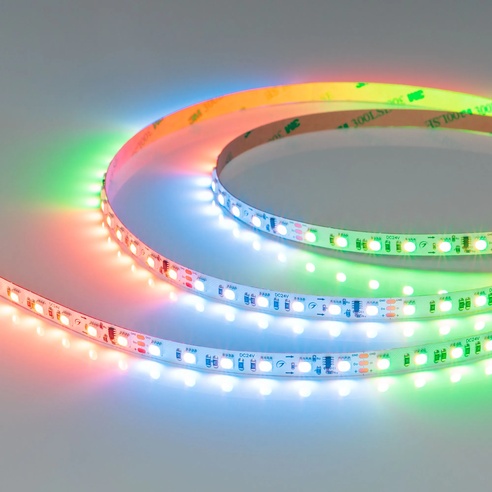 Лента SPI-H84-8mm 24V RGBW-Warm-PX6 (22 W/m, IP20, 4040, 5m) (Arlight, -)