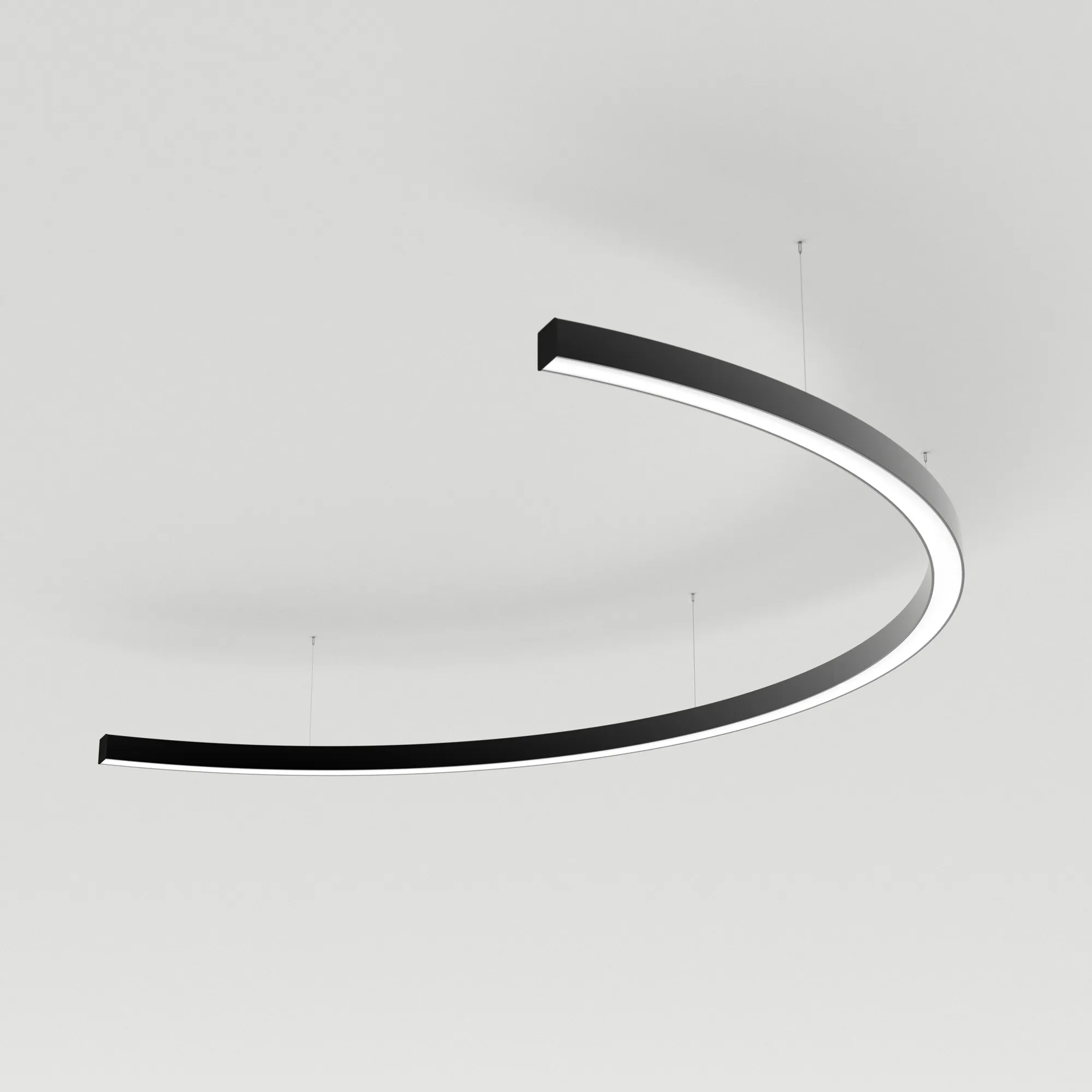 Светильник SP-LINE-HANG-ARC-C3535-D1500-53W Day4000 (BLACK, 230V) (Arlight, Металл) - изображение товара