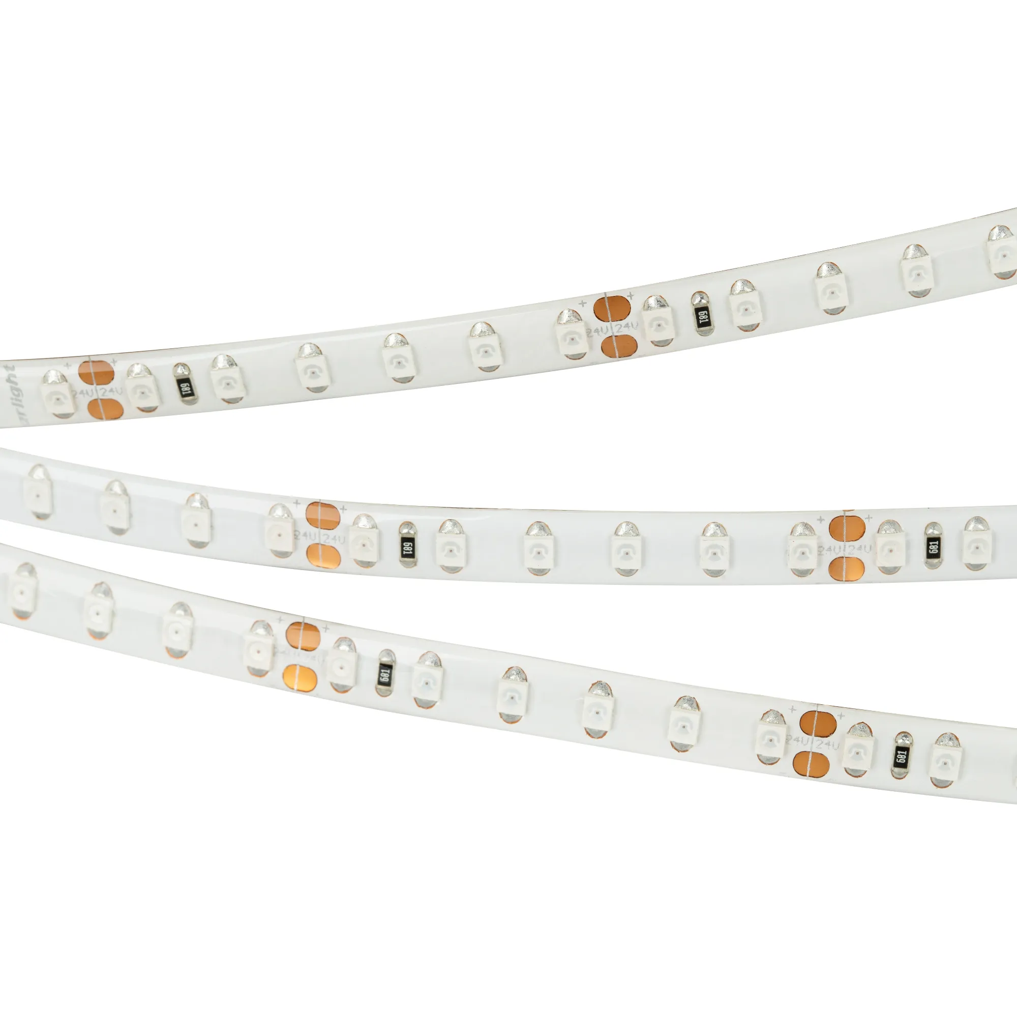 Лента светодиодная RTW 2-5000SE 24V Blue 2x (3528, 600 LED, LUX) (Arlight, 9.6 Вт/м, IP65) - изображение товара