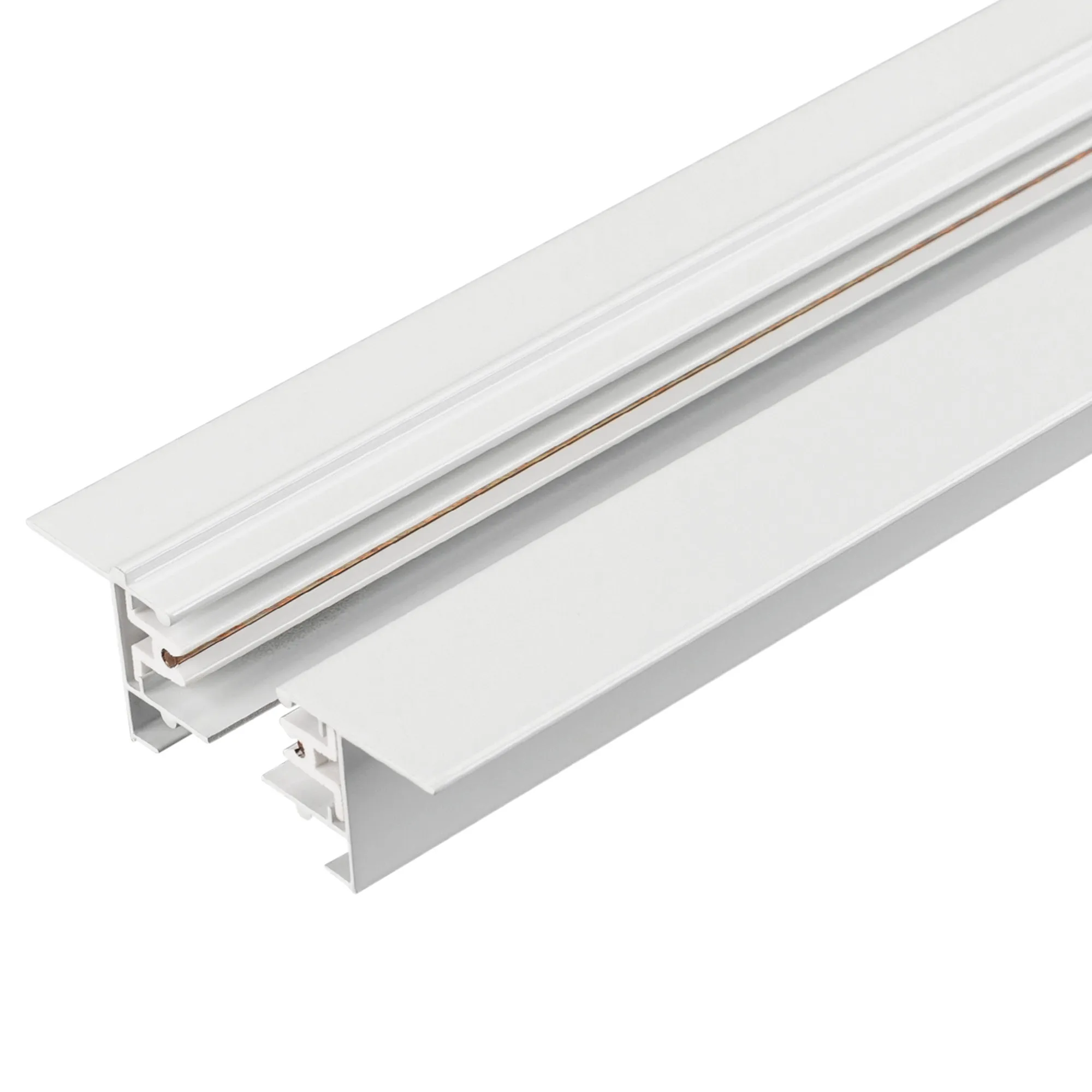 Трек LGD-2TR-TRACK-F-2000-WH-M (C) (Arlight, IP20 Металл, 3 года) - изображение товара