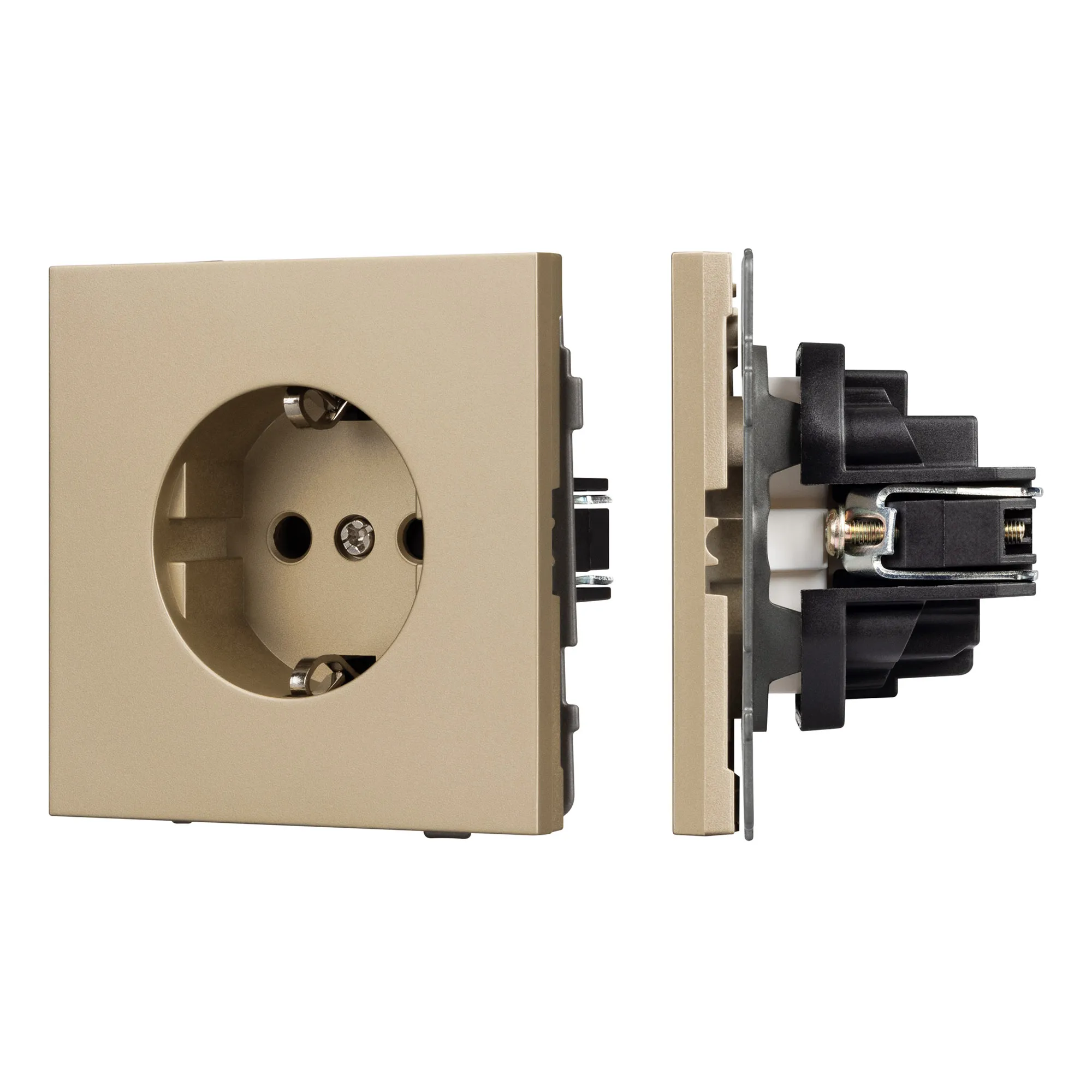 Механизм электрической розетки SCT-TENDO-MEU1-SFPL-GD (230V, 16A) (Arlight, -) - изображение товара