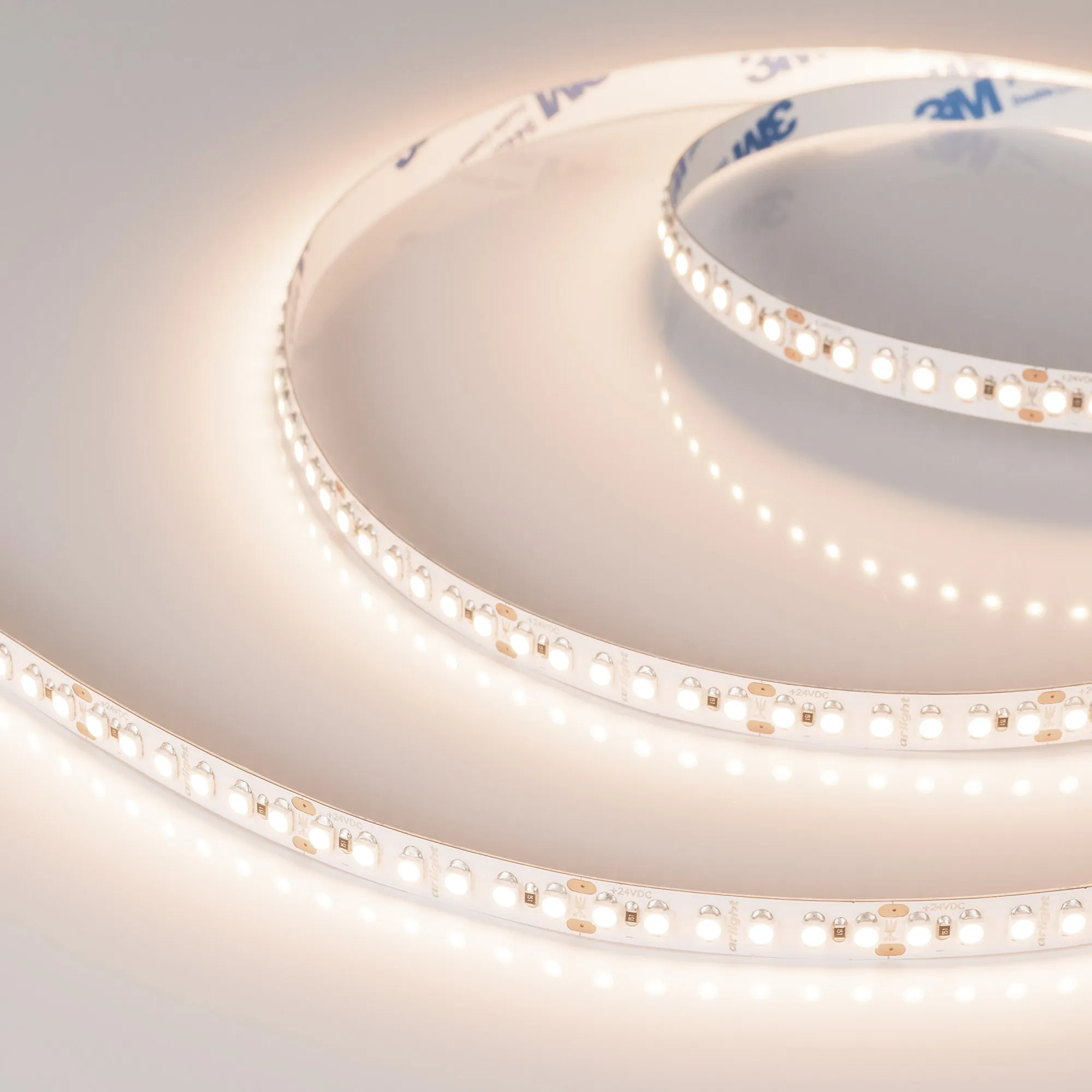 Лента UL-A180-8mm 24V Warm3500 (14.4 W/m, IP20, 5m) (Arlight, Открытый) - изображение товара