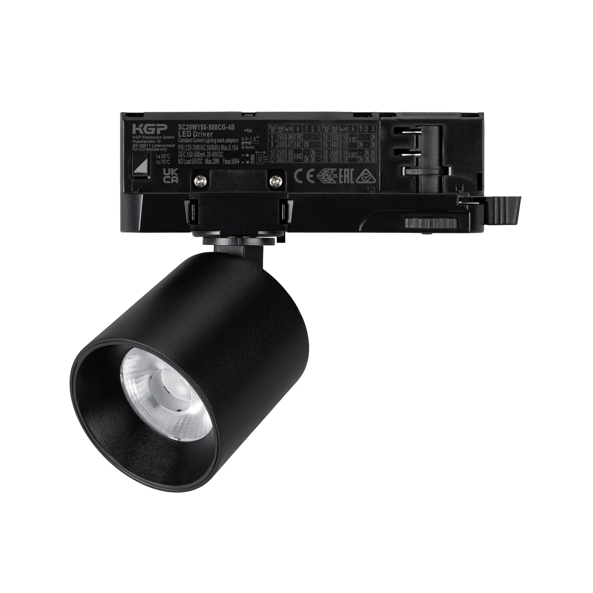 Светильник LGD-DYKE-4TR-R60-8W Warm3000 (BK, 20 deg, 230V) (Arlight, IP20 Металл, 5 лет) - изображение товара