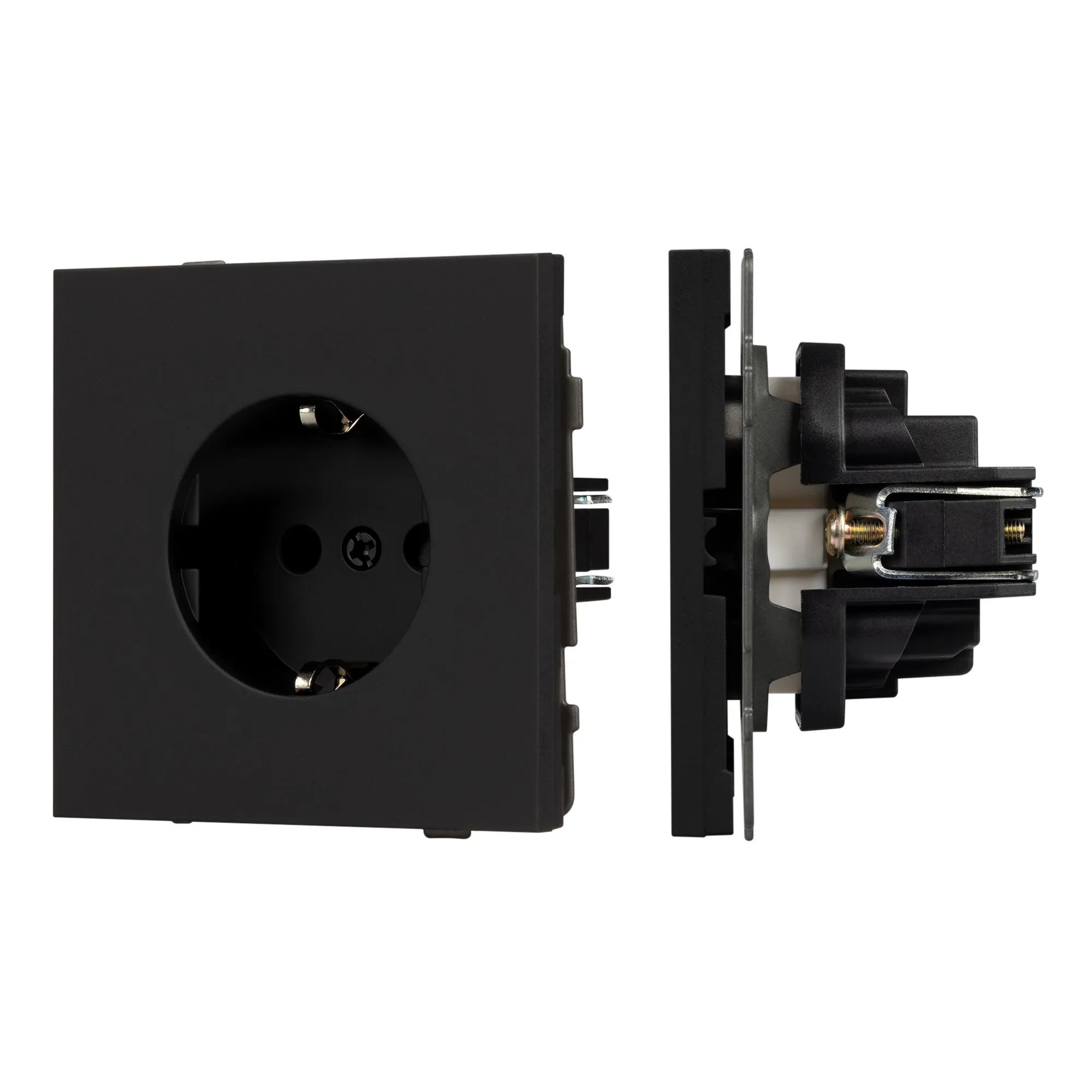 Механизм электрической розетки SCT-TENDO-MEU1-SFPL-BK (230V, 16A) (Arlight, -) - изображение товара